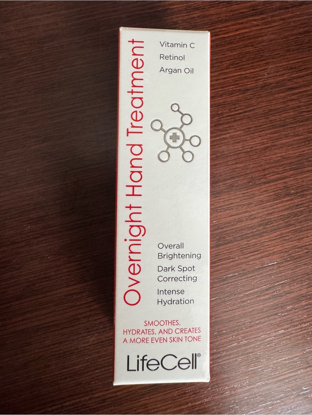 LifeCell Overnight Hand Treatment - White & Red Packaging